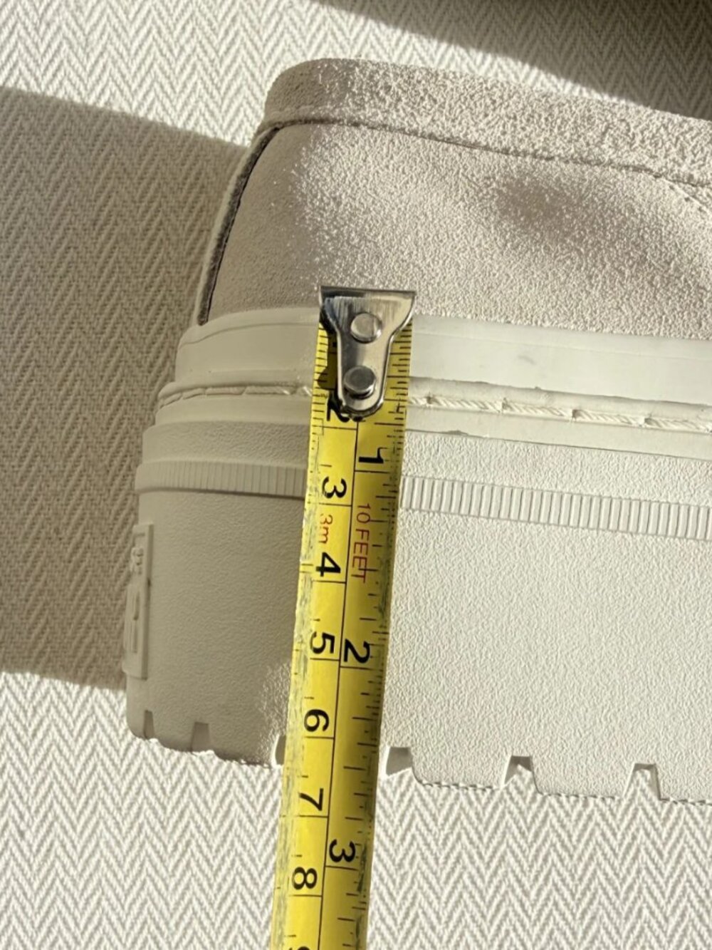 Converse Chuck Taylor All Star Lugged Heel Loafer Suede Tassel Beige 8.5 New - Picture 13 of 16